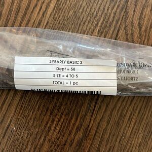 Janie and Jack size 4 to 5 brown belt NWT in original packaging.